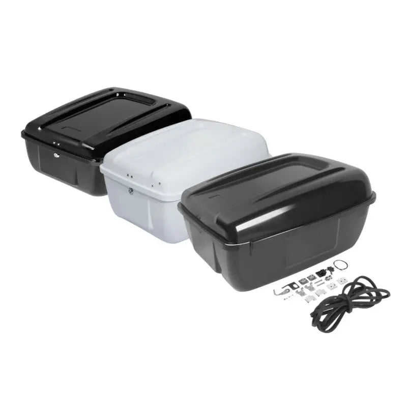 Motorcycle Trunk Saddlebag For Harley Electra Glide FLHP FLHTP