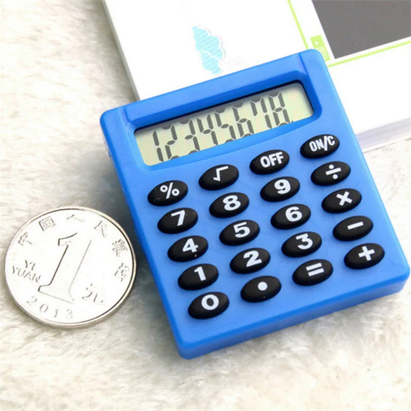8-Digit Calculator Boutique Stationery Small Square Personalized Mini Creative Calculator Candy Color School Office Electronics