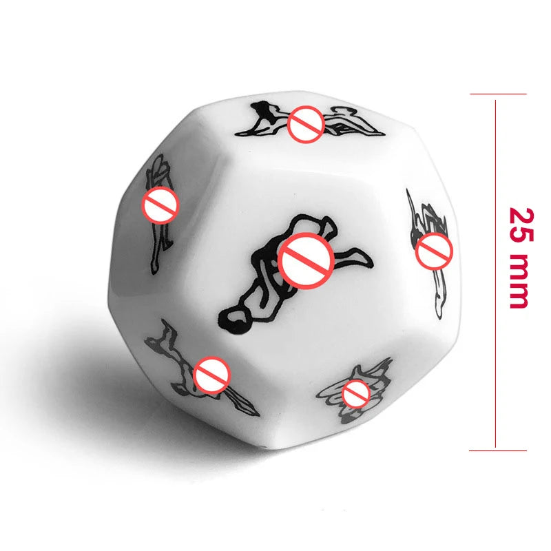12 Side Sex Dice Erotic Craps Sex Glow Dice Letter Dice Sxe Love Positions Dice Sex Funny Adult Dice Games Bdsm Bondage Dice