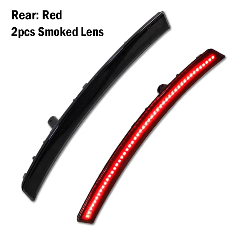 Car LED Front / Rear Bumper Side Marker Turn Signal Lights Parking Lights Clearance Lights For Chevrolet Corvette C7 2014-2019