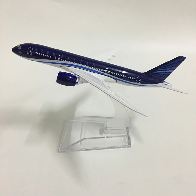 JASON TUTU 16cm Azerbaijan Boeing 787 Model Airplane Diecast Metal 1/400 Scale Plane