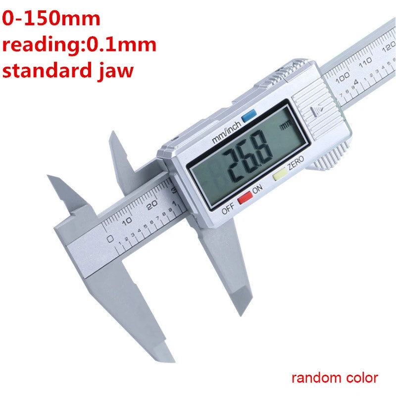 High Quality 0-150mm 6inch Stainless Steel/Plastic Digital Caliper Electronic Vernier Caliper Gauge Micrometer