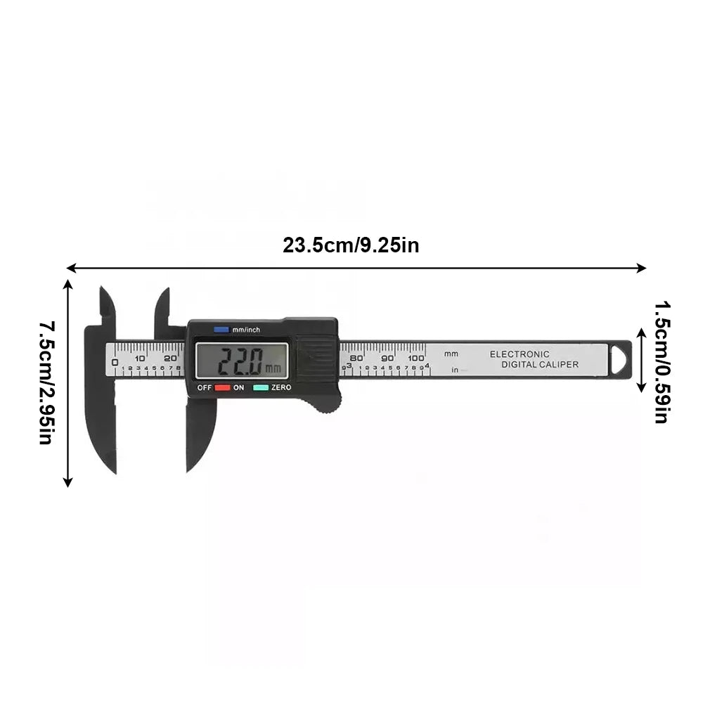 Digital Caliper Portable Electronic Vernier Caliper 100mm Calliper Micrometer Digital Ruler Measuring Tool 150mm 0.1mm