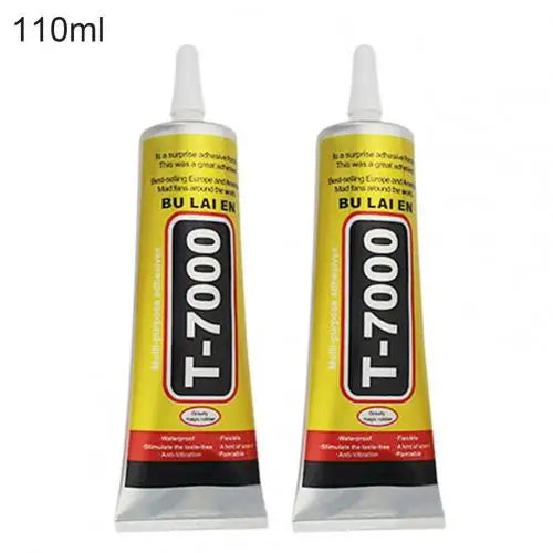 2pcs T7000 110ml Glues Multipurpose Adhesives Super Glues Black Liquid Epoxy Glues For DIY Crafts Glass Phone Case Metal Fabric