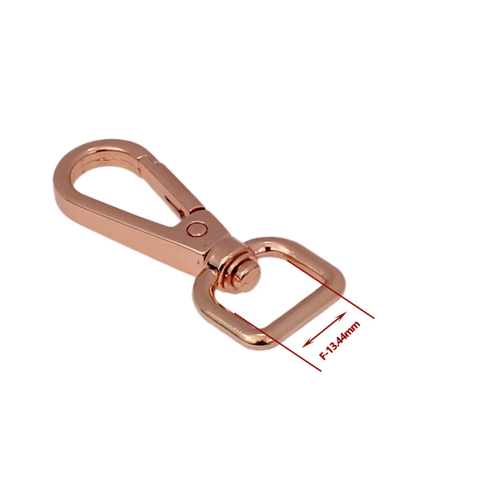 50Pcs Metal Swivel Leather Bag Handbag Purse Shoulder Strap Belt Clip Trigger Buckle Keychain Key Ring Dog Chain Collar Clasp