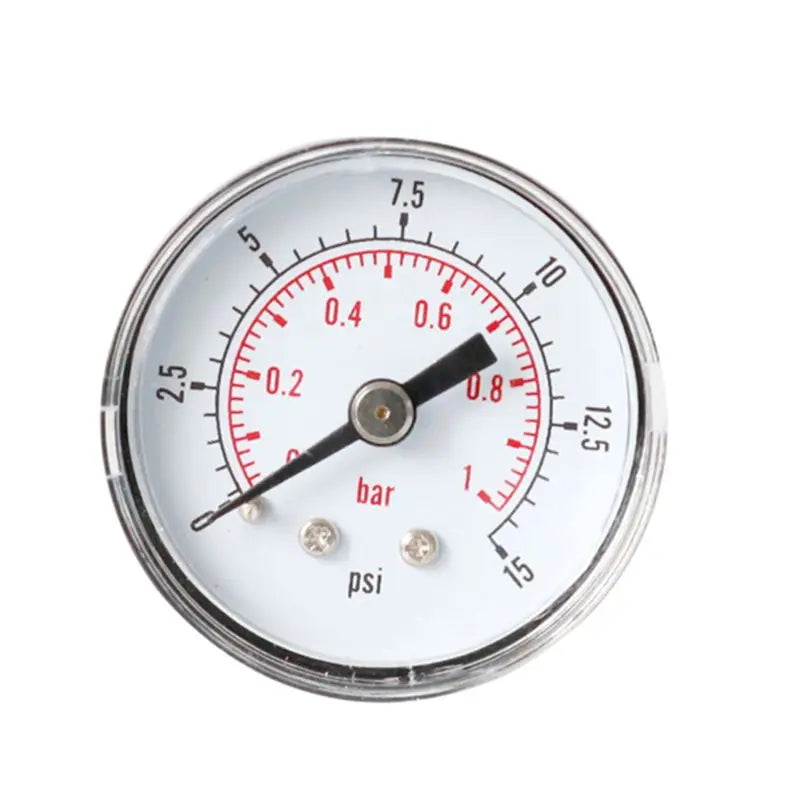Pressure Gauge 40mm 1/8 BSPT Rear Back 15-300 PSI & Bar for  Air Gas Wate Fuel