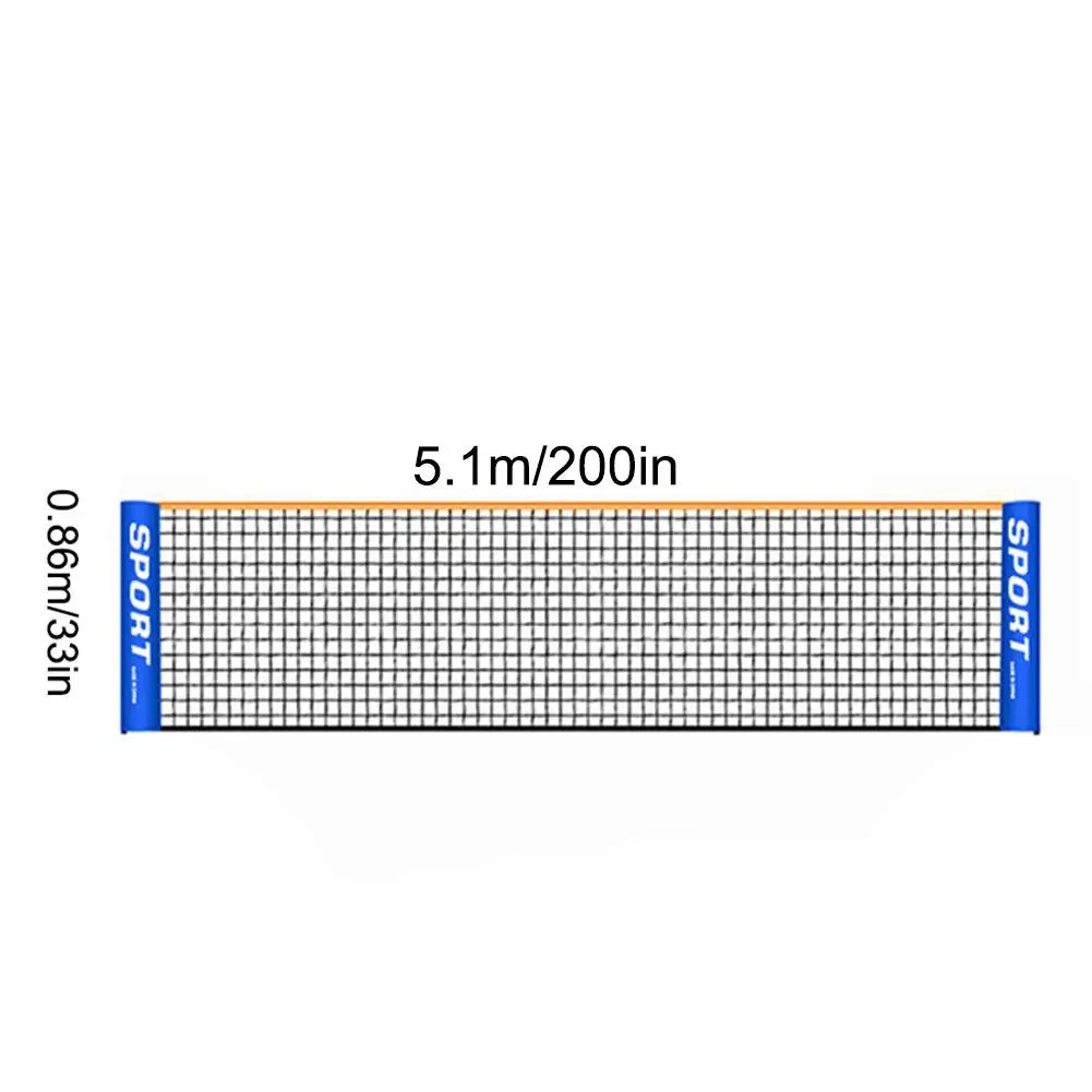Portable Badminton Net Indoor Outdoor Sports Easy Setup Professional Standard Volleyball Net for Tennis Pickleball Training