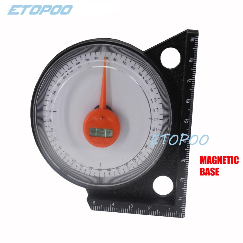 10-0-10 25-0-25 45-0-45 Inclinometer and Tilt Gauge Glass Tube Inclinometer Slope Protractor Angle Meter