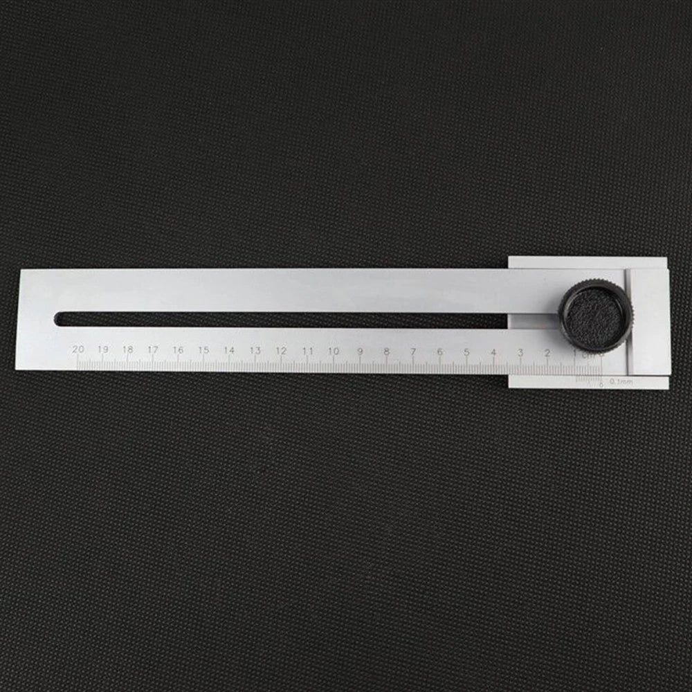 ALLSOME 200mm/250mm/300mm Woodworking Special Measuring Ruler Screw Cutting Marking Gauge Marking Scraper Tool