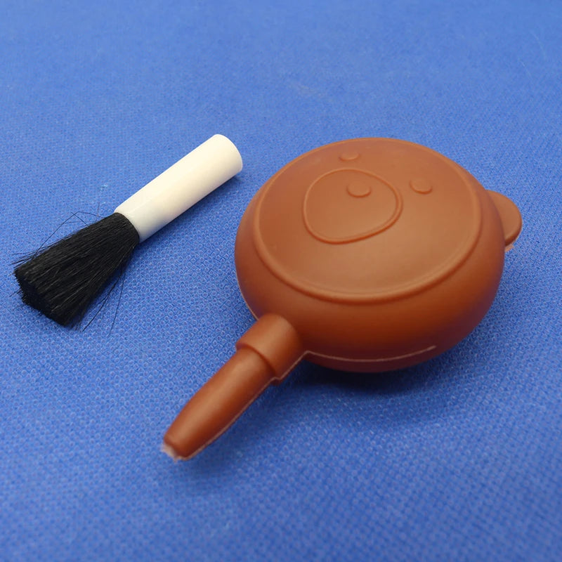 1 Pcs 2 In 1 Air Blowing Brush Car Detail Brush Interior Special Brush Camera Computers Keyboards Dust Cleaner Brush DIY