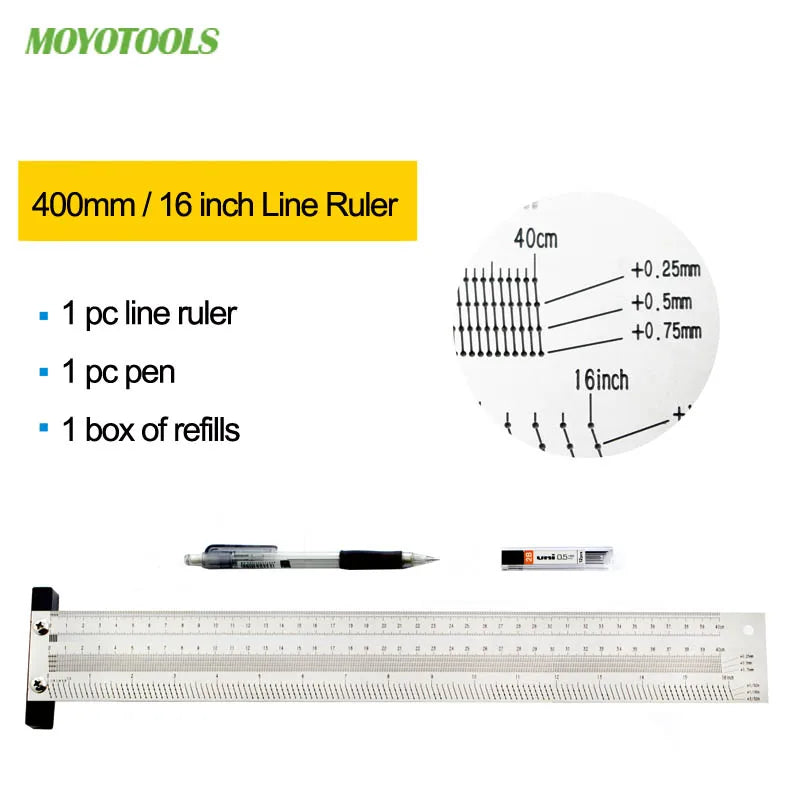 High-Precision Scale Ruler T-Type Hole Ruler Stainless Woodworking 100mm 200mm Scribing Mark Line Gauge Carpenter Measuring Tool