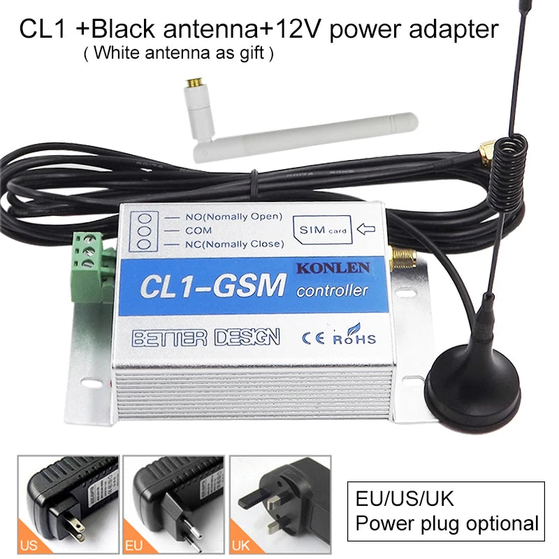CL1 CL4 GSM Relay Controller SMS Call Remote Control Power Switch Home Automation for Gates Electric Door Opener Lock Pump Motor