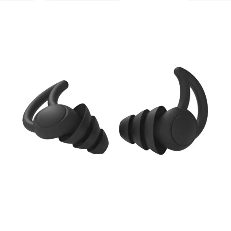 1Pair Soft Silicone Ear Plugs Tapered Noise Reduction Earplugs Sleep Sound Insulation Ear Protector 2/3 Layers