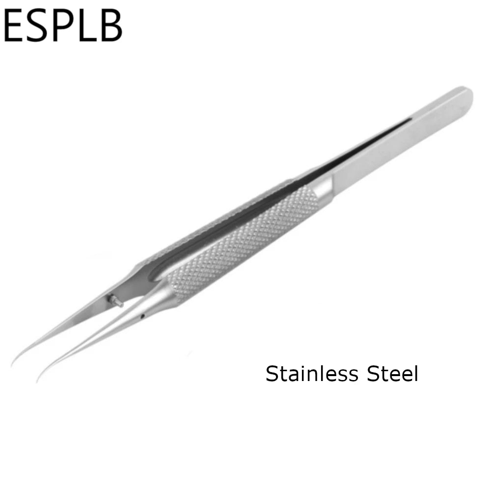 Titanium Alloy/Stainless Steel Tweezers Precision Fly Line 0.15mm Fingerprint Electronic Components Straight/Curved Tip Tweezers