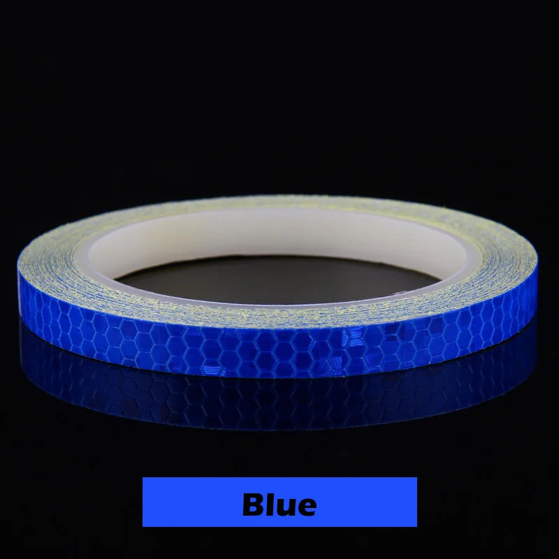 8m Bike Wheels Reflective Stickers Cycling Reflect Strip Adhesive Tape for MTB Bicycle Warning Safety Decor Sticker