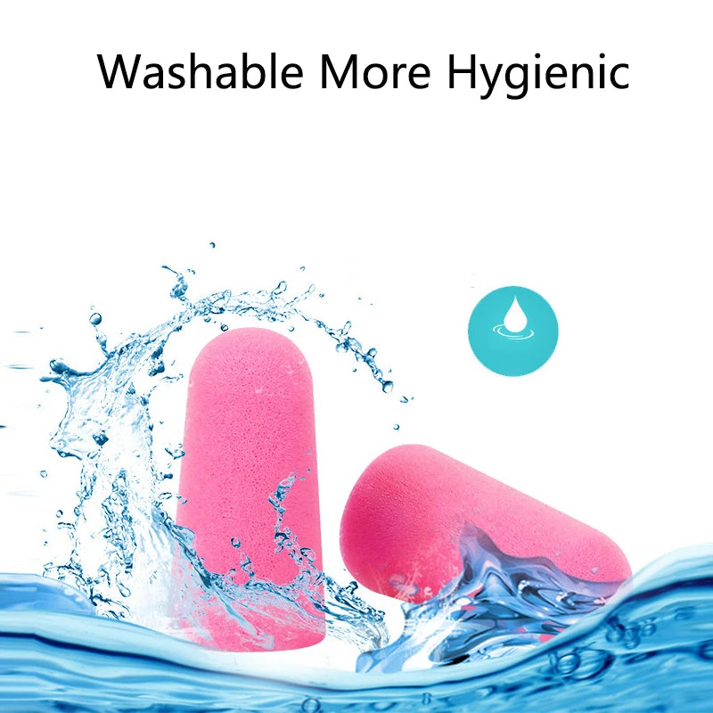 20PCS/10 Pairs Comfort Earplug Noise Reduction Foam Soft Ear Plugs Noise Reduction Tapered Earplugs Protective for Sleep Travel