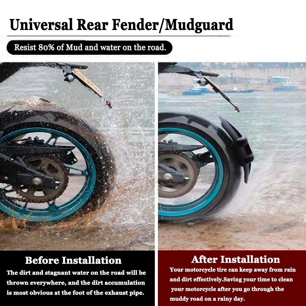 Back Mudguard Splash Guard For Kawasaki ER6N Z900 VERSYS X300 650 Z650 Z800 For Honda X4 Motorcycle Rear Fender Protector Cover