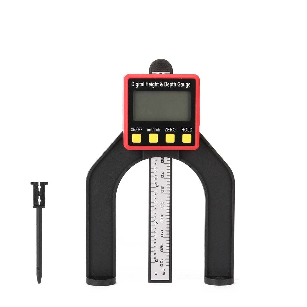 Height Depth Counting Meter Woodworking Depth Gauge Altimeter Ruler Digital Caliper Tool Wood Working Measuring Tools