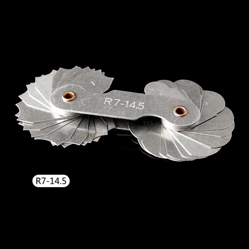 4 Pcs Radius Gauges Set Radius- Fillet-Gauge Concave Convex Arc Stainless R1-6.5 7.5-14 15.5-25 26-80 Concave Convex arc tools