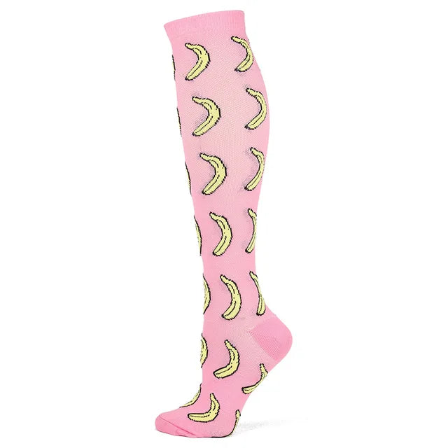 50 Style Antifatigue Unisex Compression Socks Fit for Nurses Flight Travel Medical Varicose Veins Leg Relief Pain Knee Stockings