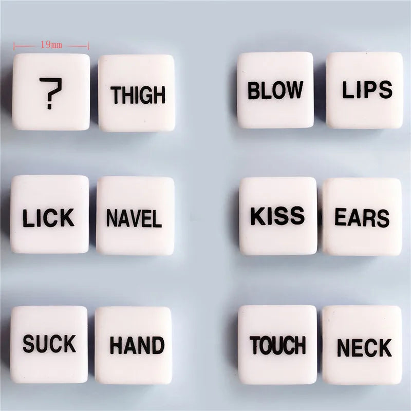 12 Side Sex Dice Erotic Craps Sex Glow Dice Letter Dice Sxe Love Positions Dice Sex Funny Adult Dice Games Bdsm Bondage Dice