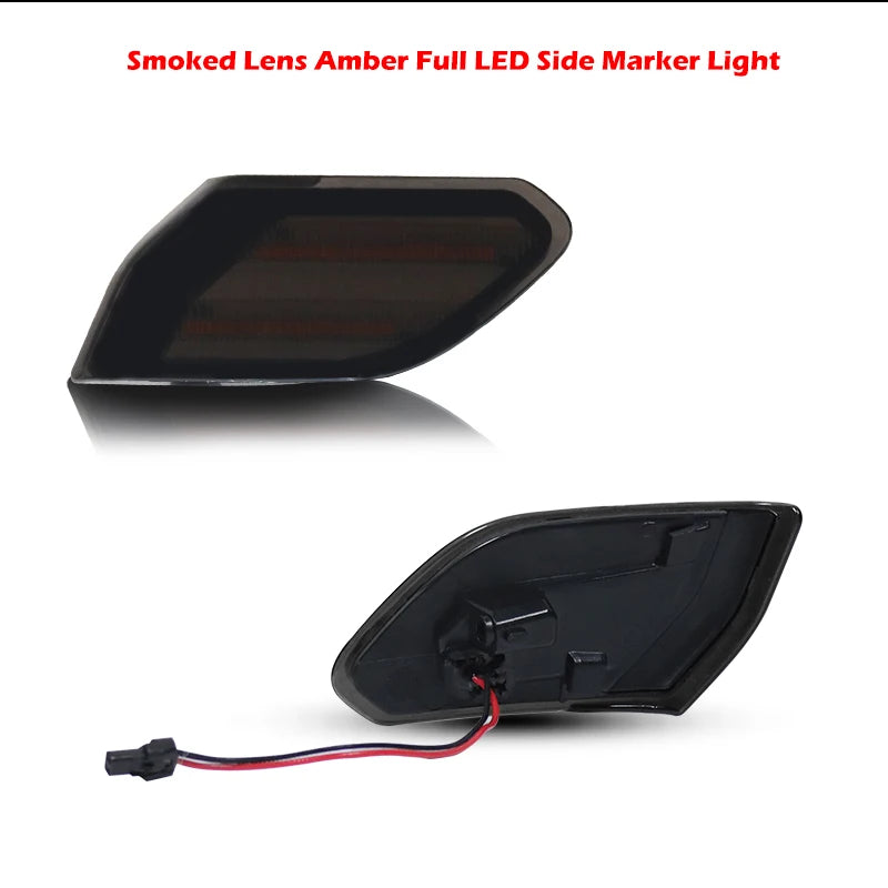 Amber LED Car Front Fender Side Marker Lights For Jeep Wrangler JL 2018-up For Jeep Gladiator JT 2020-up Turn Signal Lights 12V