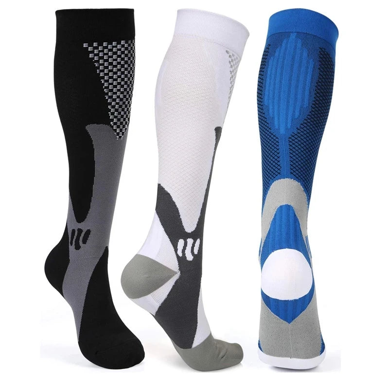 New Compression Socks Wholesale Athletic Best Graduated Medical Nursing Socks Men Women Fit For Running Outdoor Hiking Flight