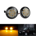 2x For Range Rover MK III L322 2002-2012 Amber LED Side Marker Indicator Repeater Light Clear Lens