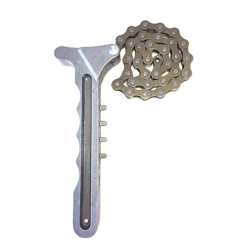 Universal Oil Filter Chain Wrench Remover Tool | Clé à chaîne universelle filtre à huile
