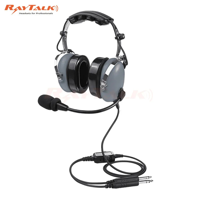 Aviation Headset for Pilots Include Headset Bag, Noise Cancelling Mic, GA Dual Plug, MP3 Stereo Support, Soft Ear Pad, Free ship