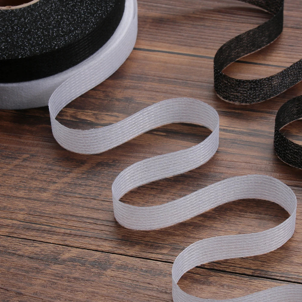 50m 2/1/1.5cm Adhesive Fabric Roll Clothes Sewing Turn up Hem Double-sided Wonder Web Iron On Hemming Tape