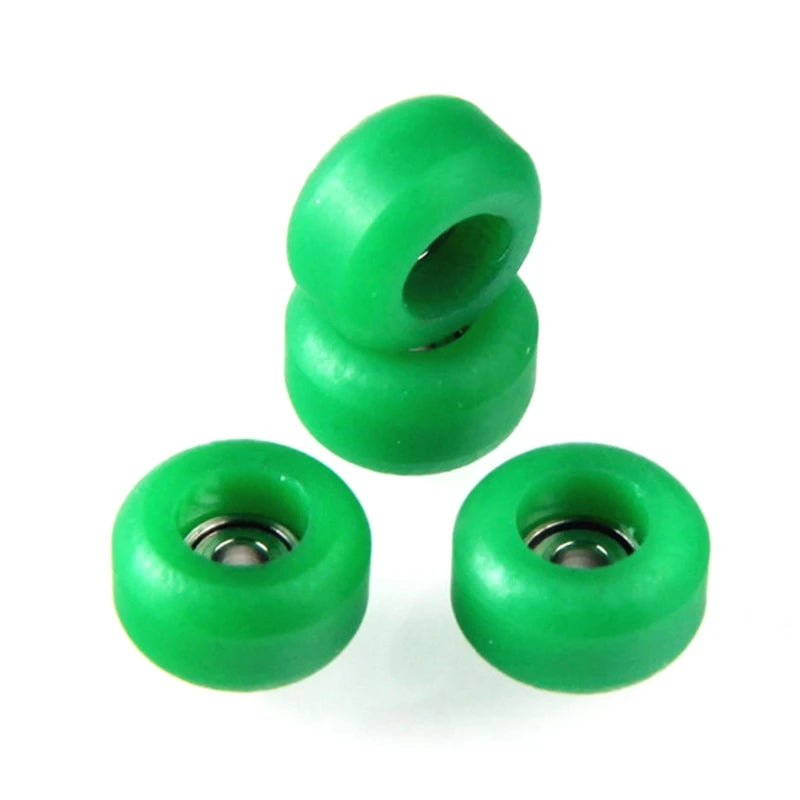 U13F Pack of 4Pcs  Truck Bearing Wheels for Mini Finger Skateboard Roller Skate Scooter Figurine Skateboard Accs