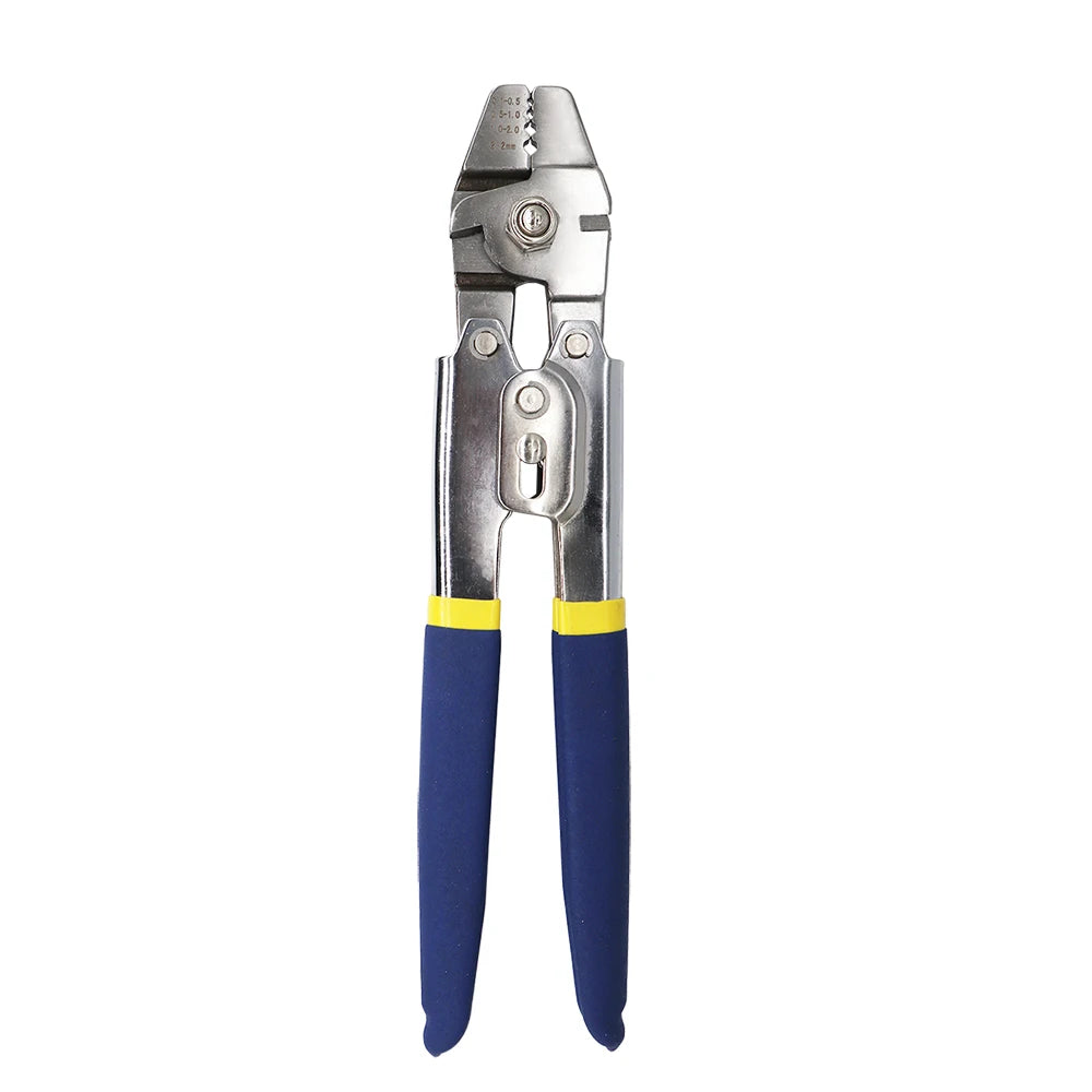 Wire Rope Crimping Tool Fishing Crimping Tool With 150Pcs 1.2/1.5/2mm Aluminum Double Barrel Ferrule Crimping Loop Sleeve Kit