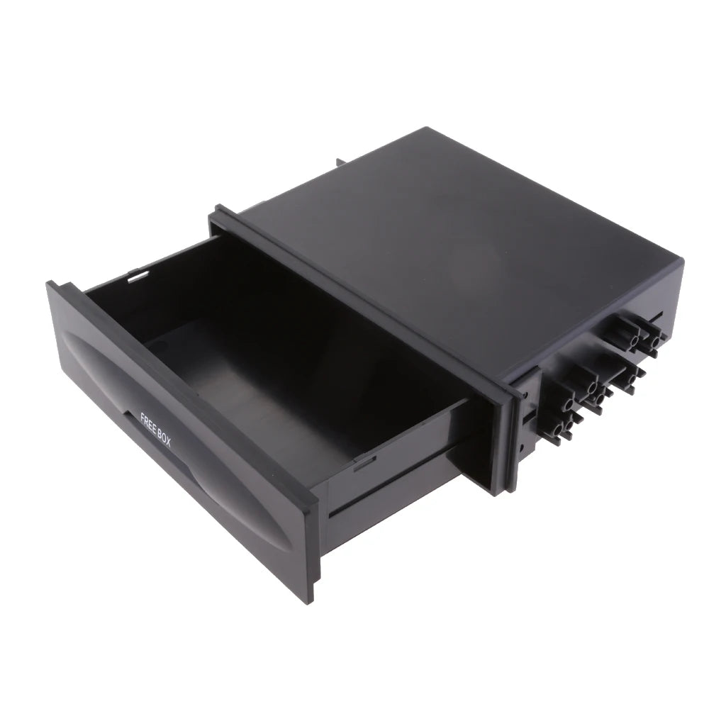 Universal Single Din Pocket Kit Car Drink Cup Holder In Dash Car One Din Audio Stereo Dashboard Pocket Car Storage Drawer Box