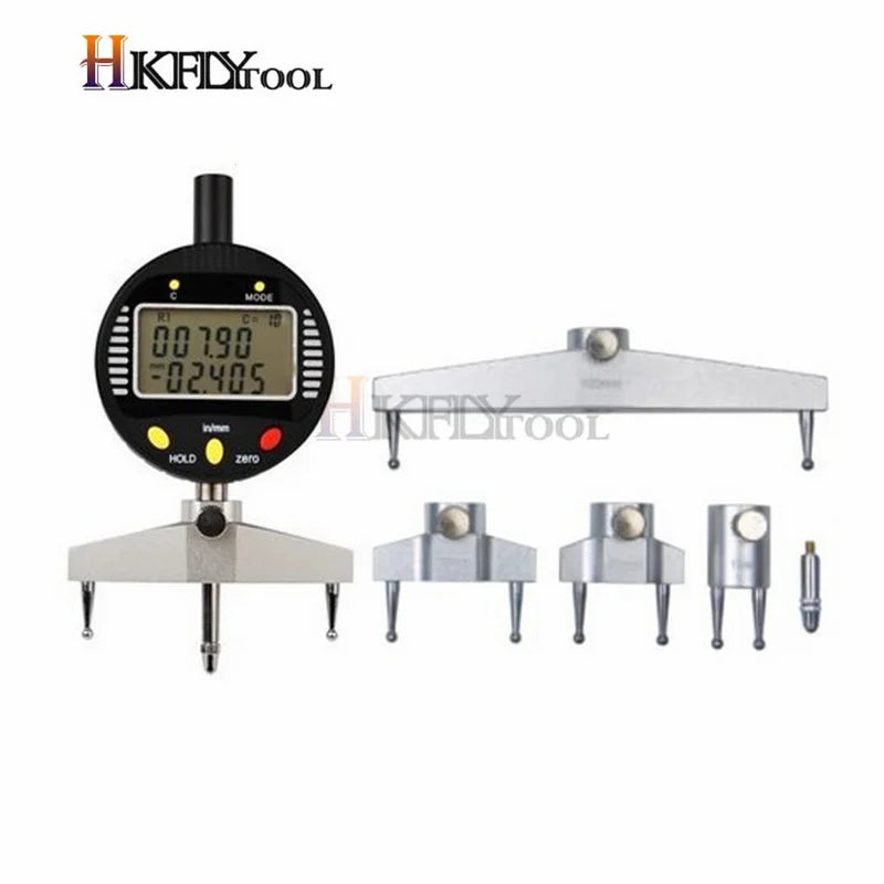 High accuracy digital radius gauge digital radius indicator with 5 changeable measuring jaw Measurement Tool