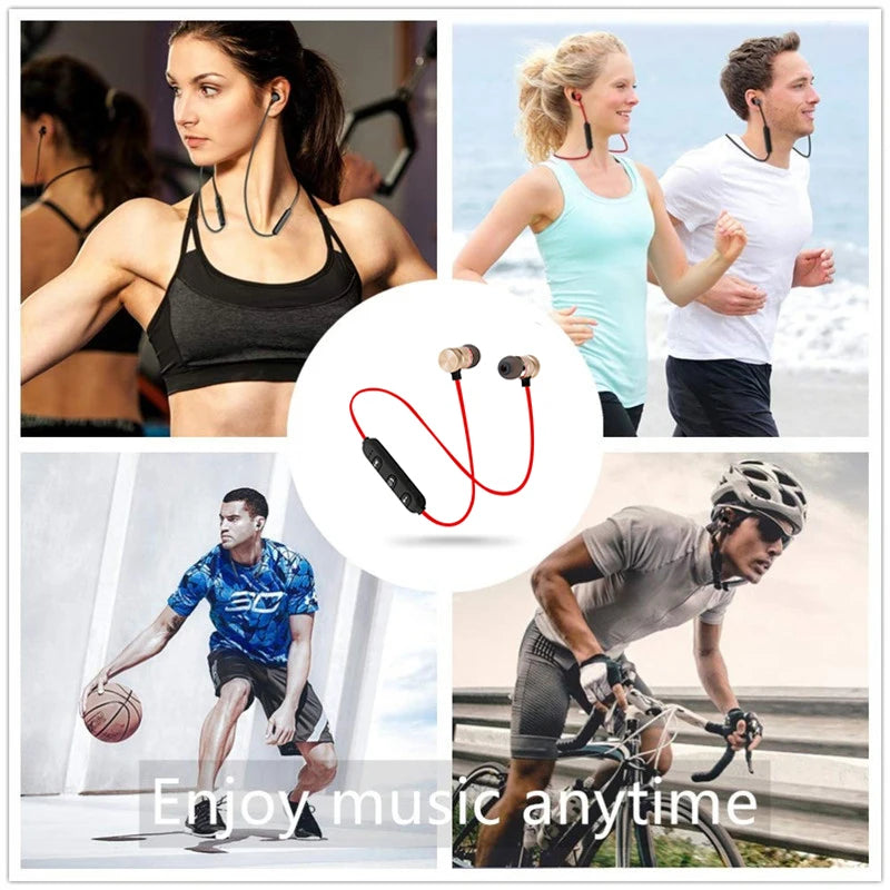 5.0 Bluetooth Wireless headphones Bass HIFI Headset Neckband Sport Stereo Earphone With Microphone Headphones for all smartphone