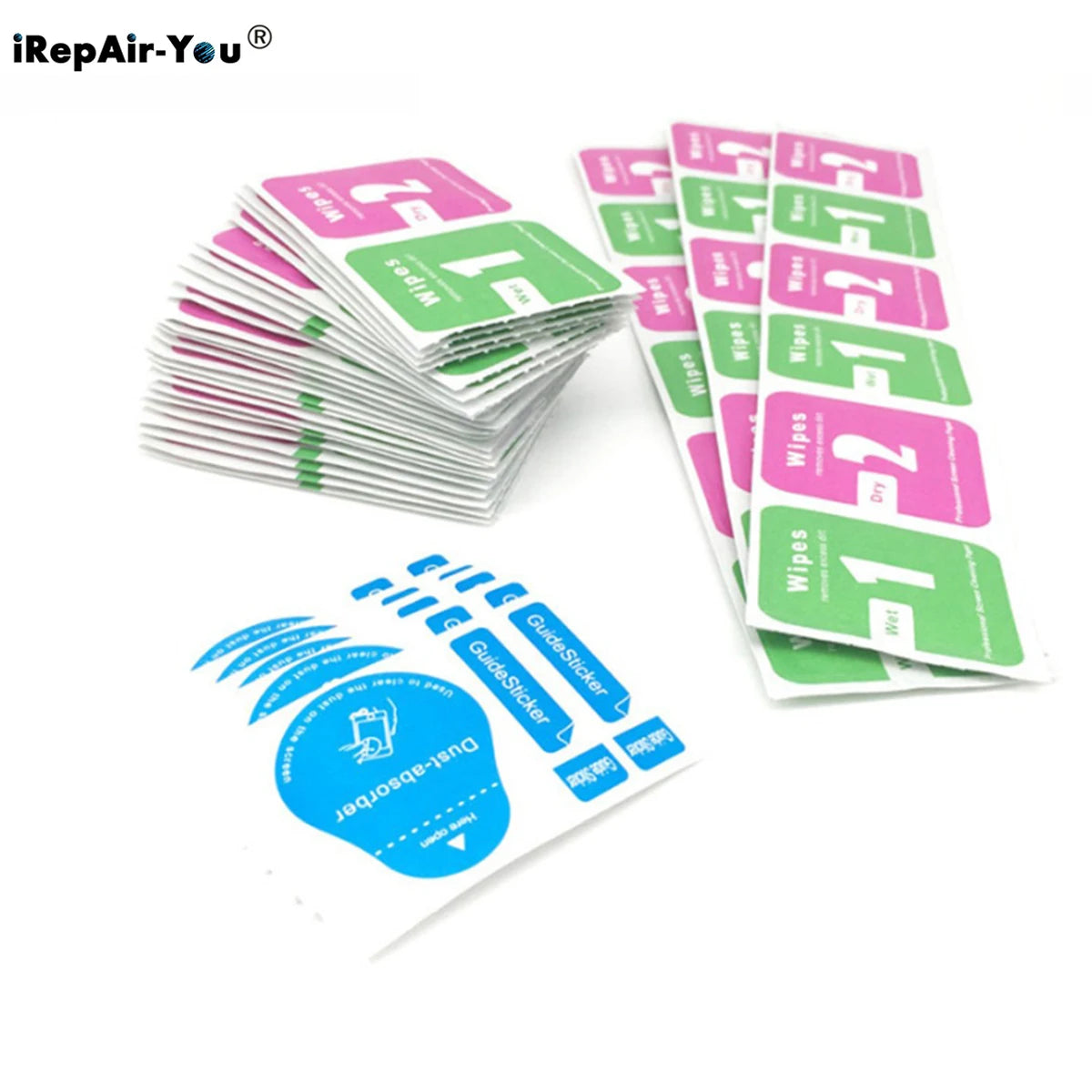 200Pcs Screen Dust Removal Dry Wet Cleaning Wipes Paper Alcohol for iPhone 16 15 Plus 14 13 12 11 Pro Max Glass Dust Absorbor