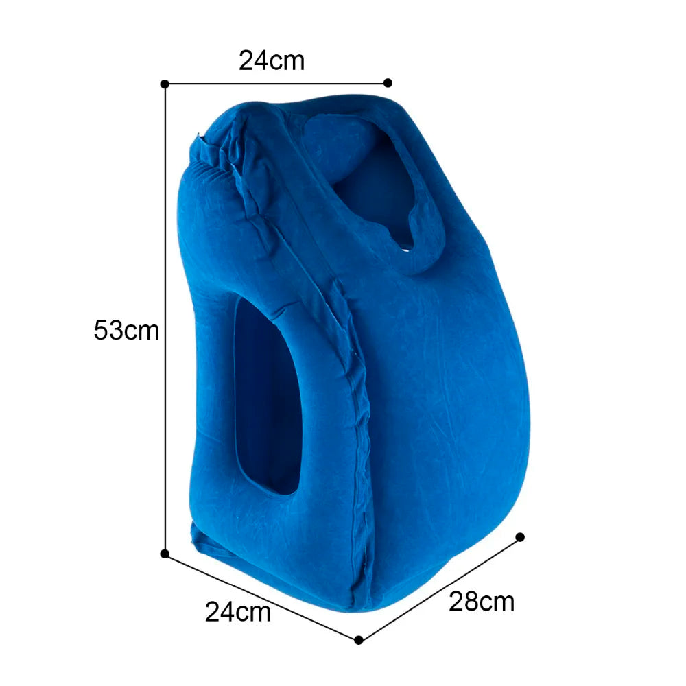 Multifunctional Car Airplane Inflatable Travel Pillow Pillows Portable Inflatable Body Sleeping Air Pillow for Travel Home Use