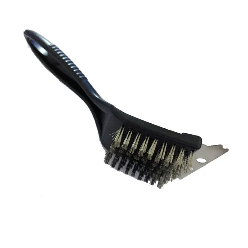 WIKHOSTAR Stainless Steel Wire Cleaning Brush Barbecue Grill Brush Non-stick BBQ Brush Outdoor Home BBQ Accessories Tools