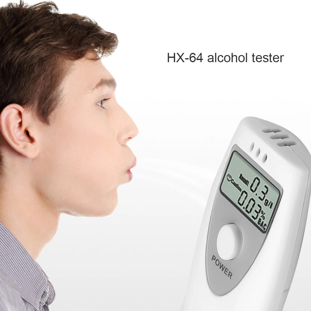 Portable Inhaler Alcohol Meters LCD Digital Alcohol Breath Tester Handheld Analyzer Breathalyzer Digital Alcohol Detector Test