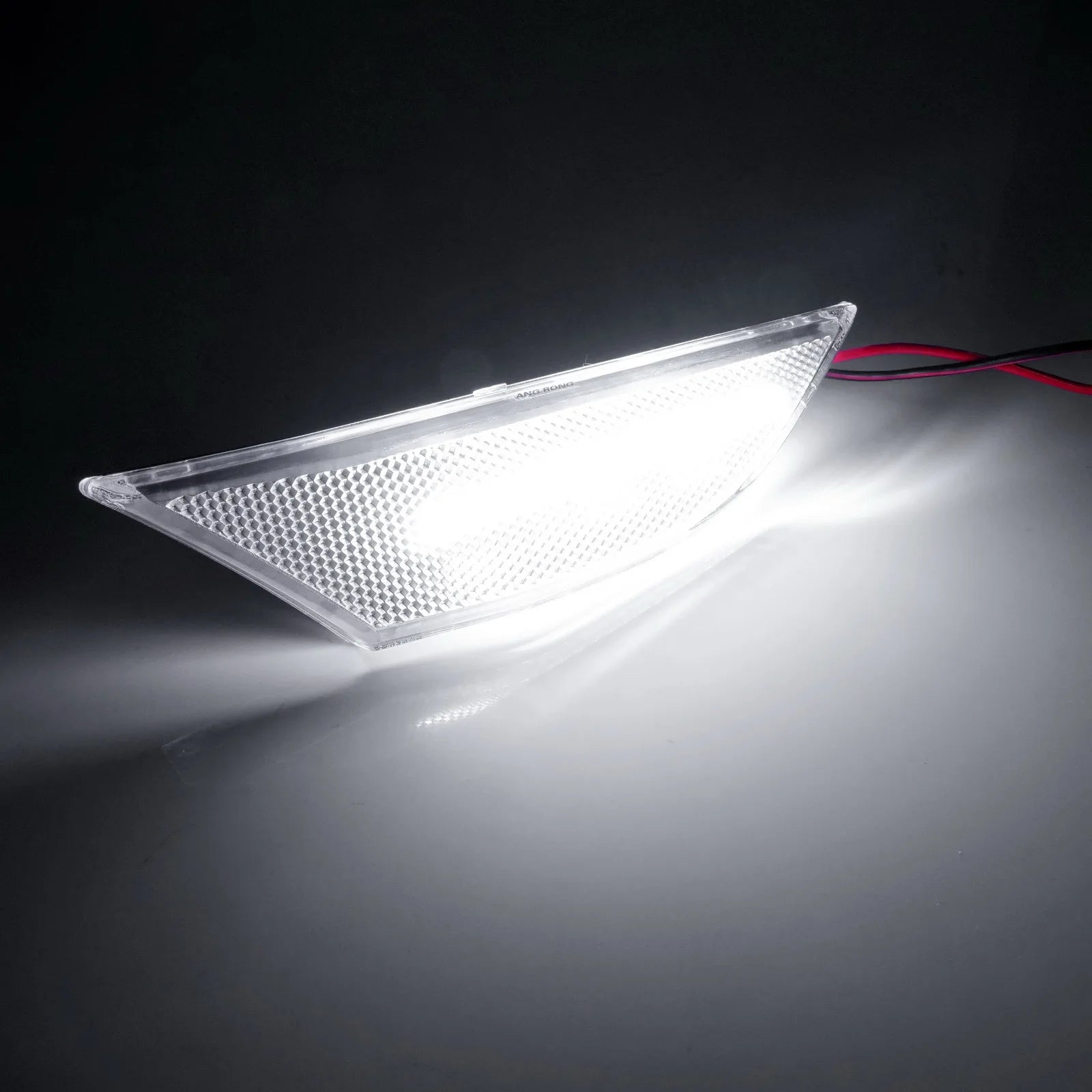 2x Clear Lens Side Marker Indicator White LED Repeater Light For Porsche 911 981 Boxster Cayman 2012-2016