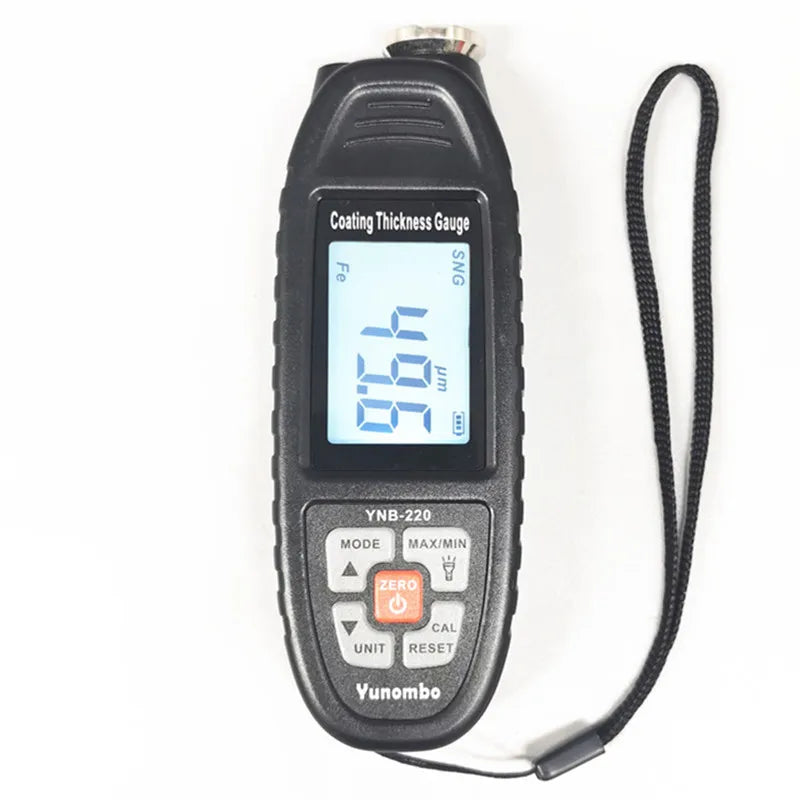 Yunombo YNB-220/220U Backlight Car Paint Tester Thickness Meter Coating Thickness Gauge with LED/UV Light