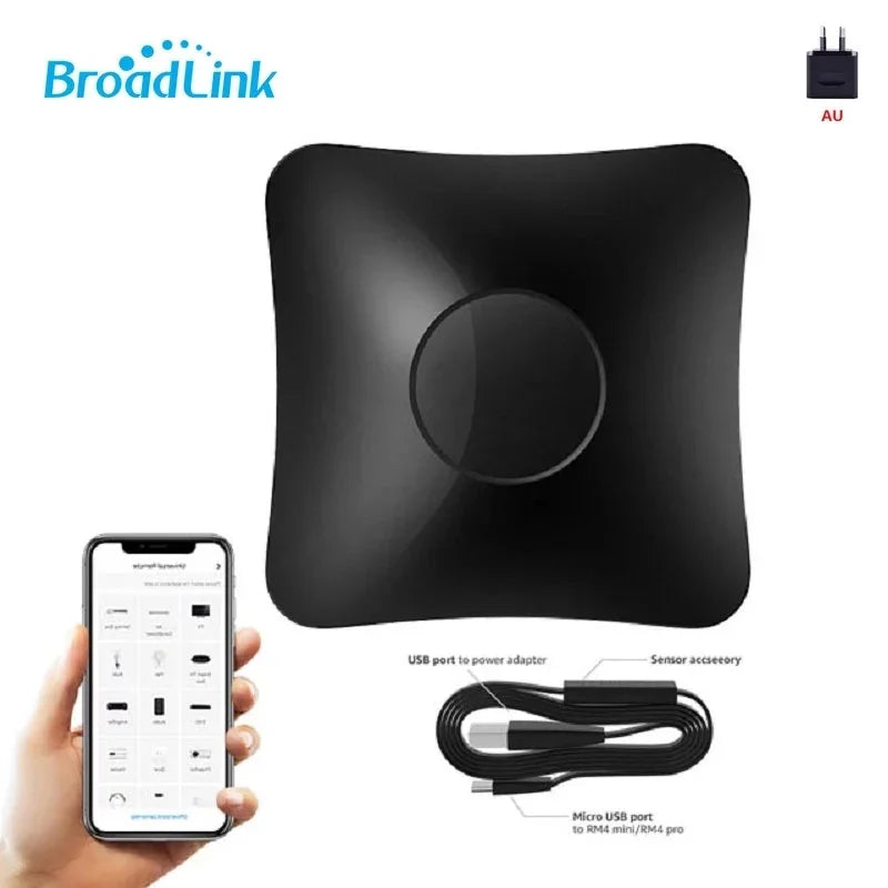 BroadLink RM4 Pro +HTS2  Version Wireless Universal Remote Hub with Smart Home Solution