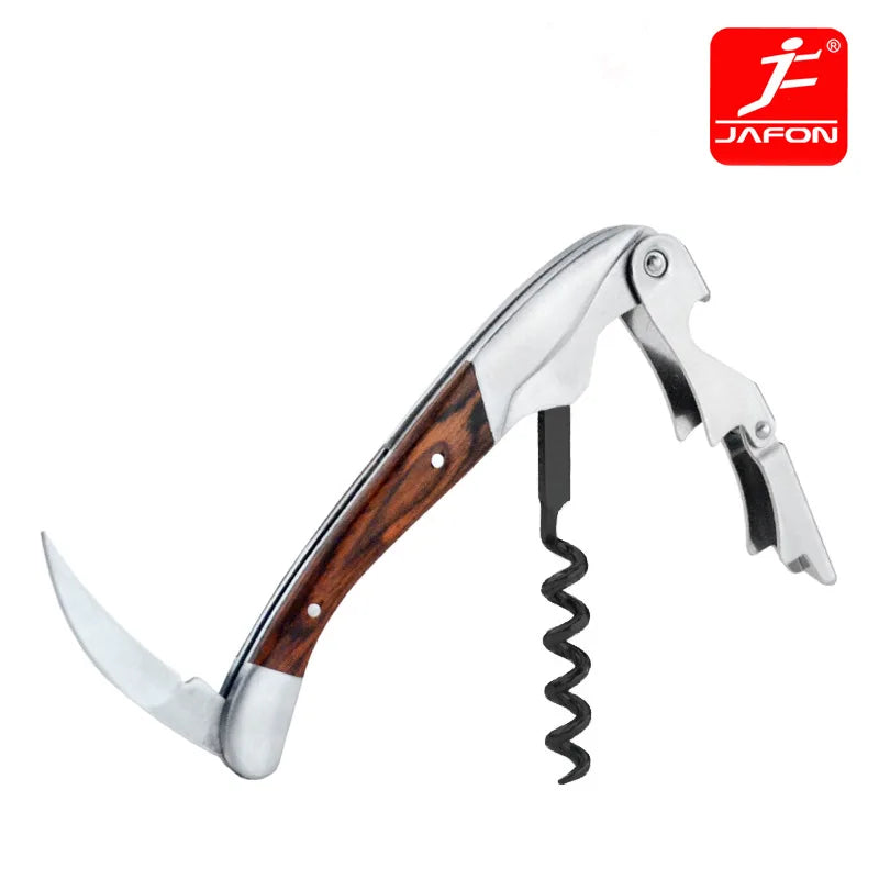 Wine Corkscrew Bottle Opener Inlay Wood in Bar Accesories Kitchen Tools Home Bar Opener Cork Taps