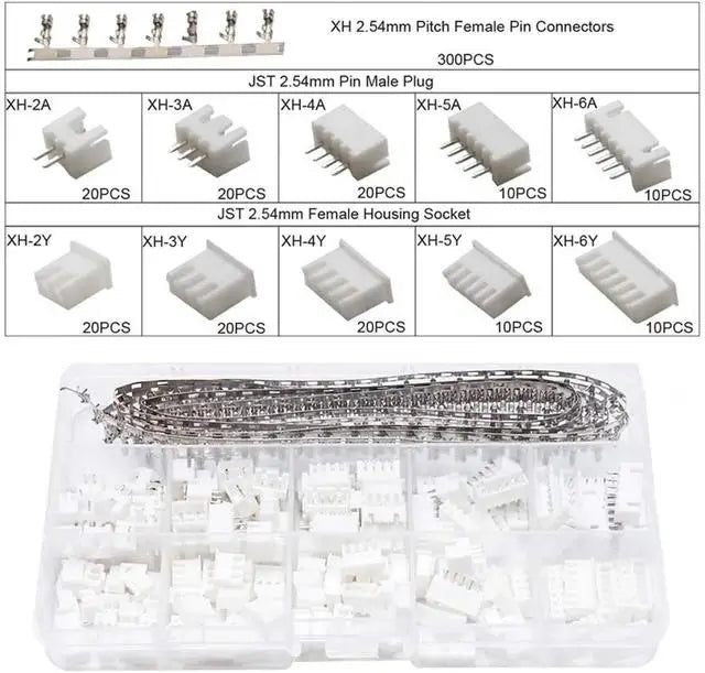SN-28B 0.1-1mm² Crimping Pliers Tool Set-1550pcs 2.54mm Dupont Connectors And Crimp Pins，460pcs 2.54mm JST-XH JST Connector Kit