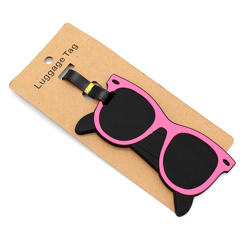 Creative Luggage Tag Travel Accessories Silica Gel Suitcase ID Address Holder Baggage Boarding Tag Portable Label Bags Pendant