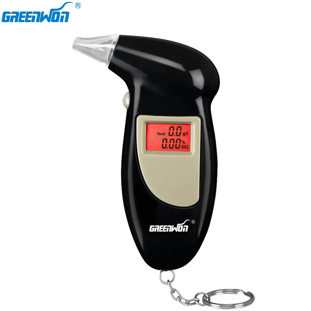 GREENWON Professional Digital Breath Alcohol Tester Detector Meter Breathalyzer Portable Key Chain