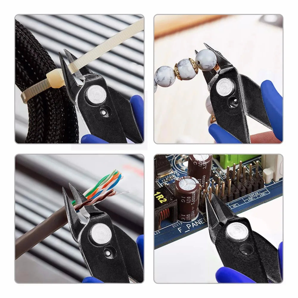 Diagonal Pliers Carbon Steel Pliers Electrical Wire Cable Cutters Cutting Side Snips Flush Pliers Nipper Hand Tools