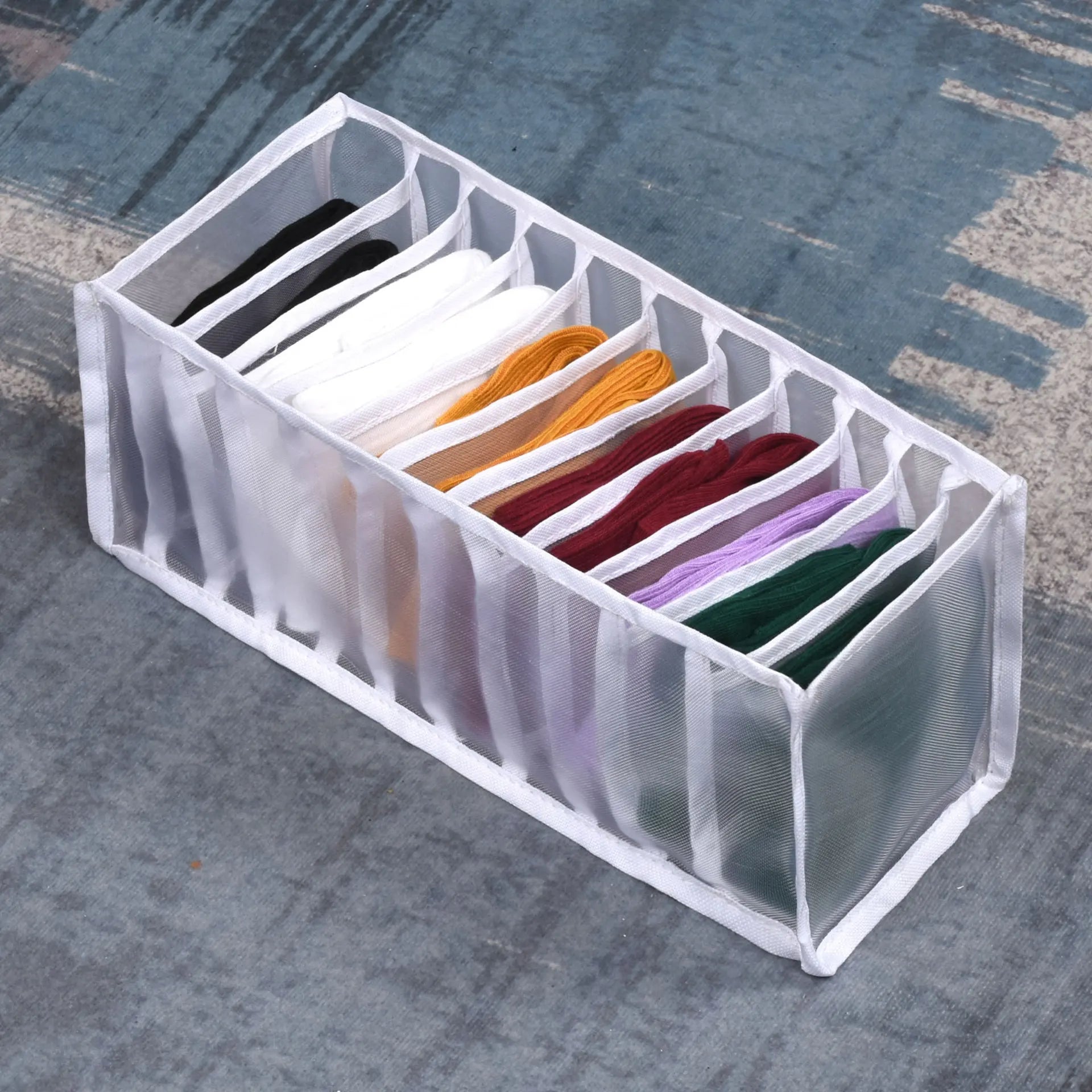 30 Grids Foldable Underwear Drawer Organizers Storage Dividers Closet Organizer Storage Box  for Clothes Bras Scarves Ties Socks