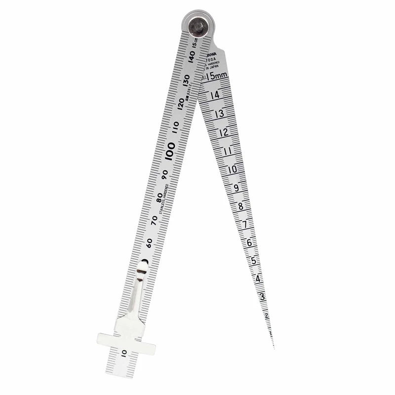 SHINWA Penguin Taper Gauge Hole Ruler Wedge Feeler Inner Diameter Gap Dimension Measuring Tool 62600-62620 1PCS